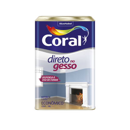 Imagem de Tinta Acrílica Direto no Gesso Branco Coral 18L