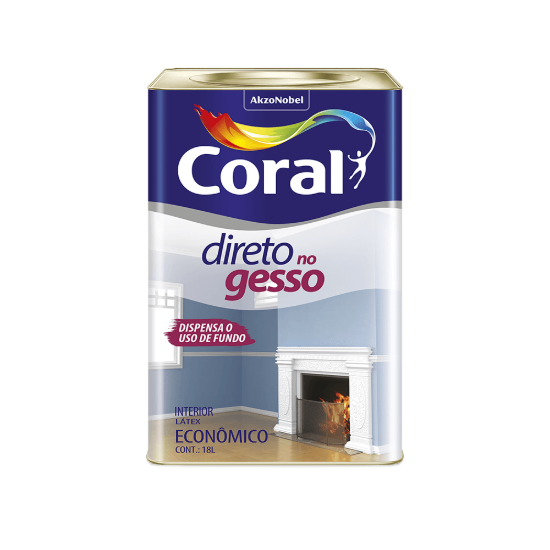 Imagem de Tinta Acrílica Direto no Gesso Branco Coral 18L